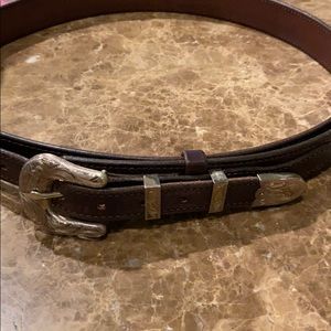 Brown Leather Ranger Belt Men’s Size 40